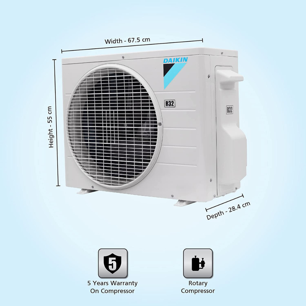 Daikin Ton Star Fixed Speed Split Air Conditioner (FTL35U