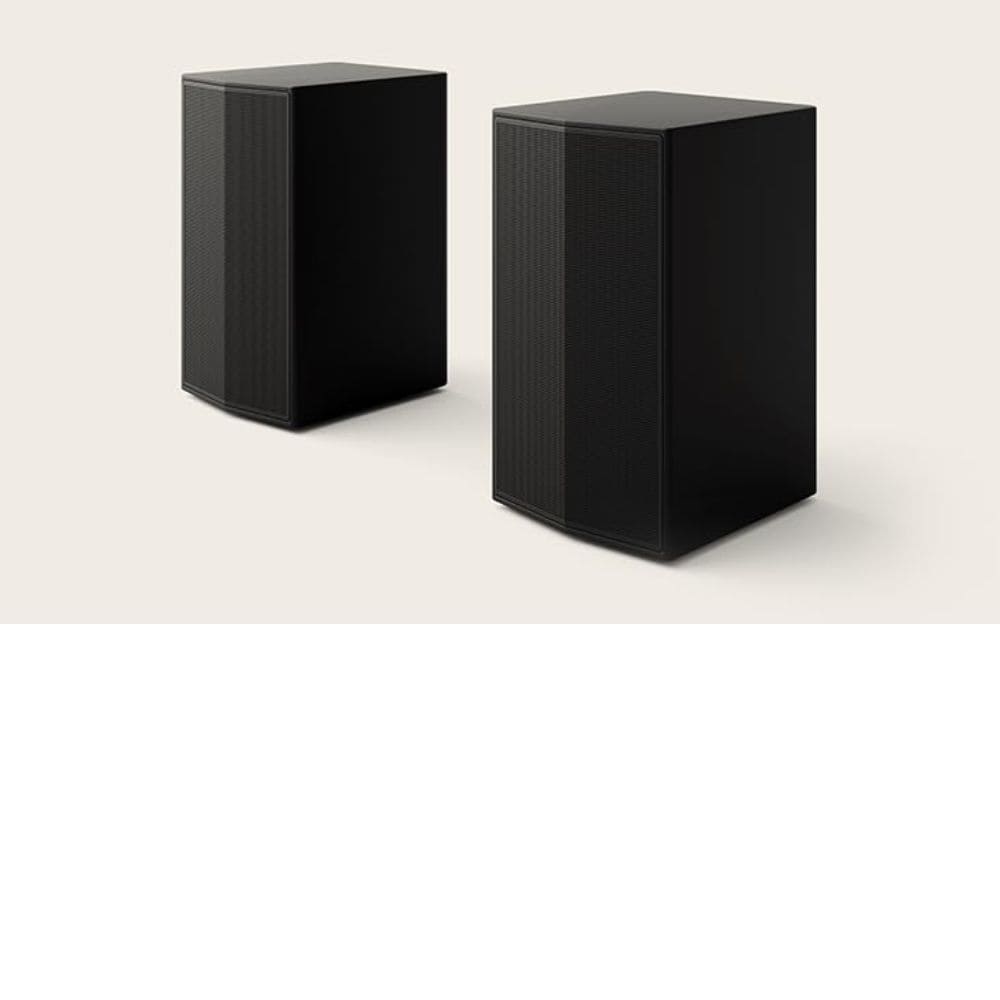 LG 100 Watts Wireless Rear Surround Speakers for SG10TY, S/SQ70TY, & S77TY Soundbar (SPT8-S, 2.0 Channel)