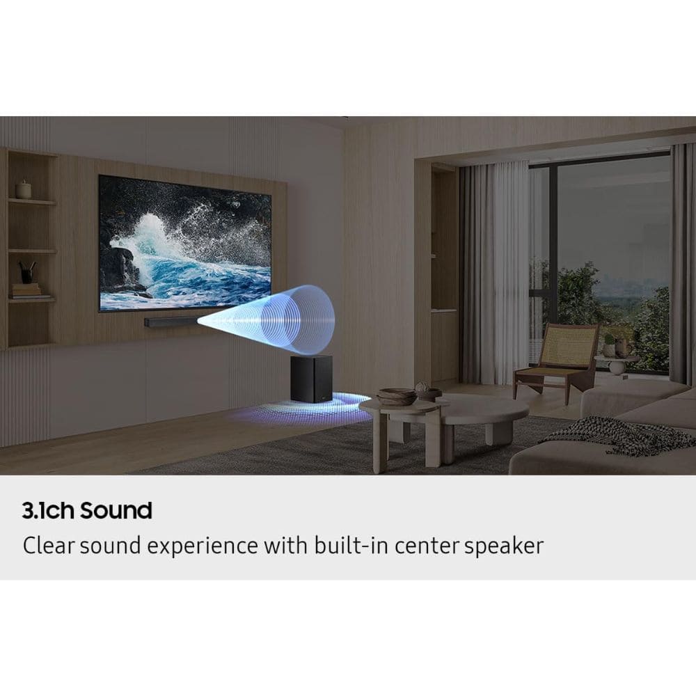 Samsung 370 Watts Soundbar with Dolby Audio (HW-B650F/XL, Black 3.1 channel)