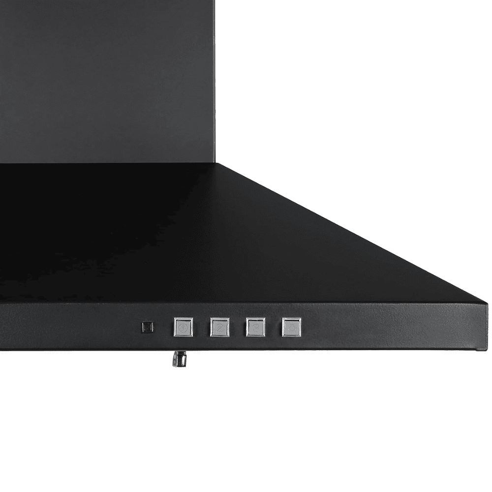 Faber HOOD Pluto PB BF, 60 cm 1200 m3/hr Auto-Clean curved glass Kitchen Chimney Black)