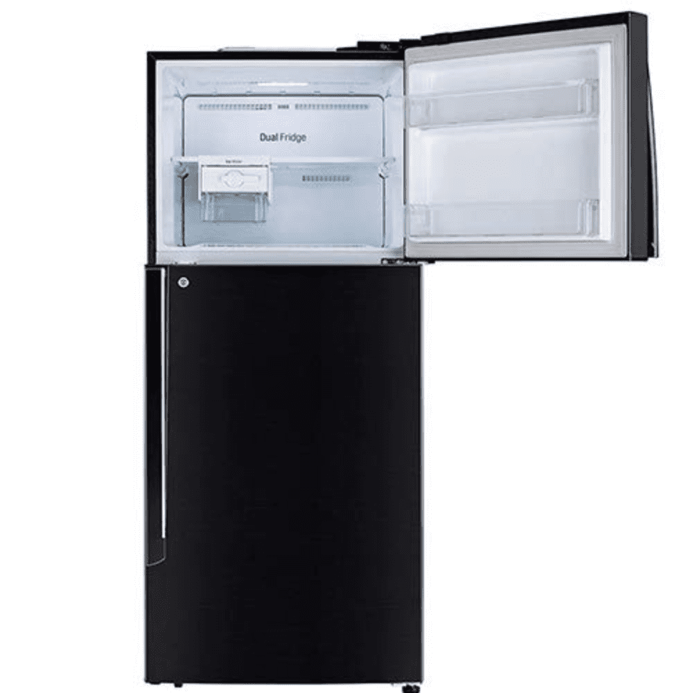 LG 437 Ltrs 2 Star Inverter Frost Free Double Door Refrigerator (GL-T432AESY, Ebony Sheen)