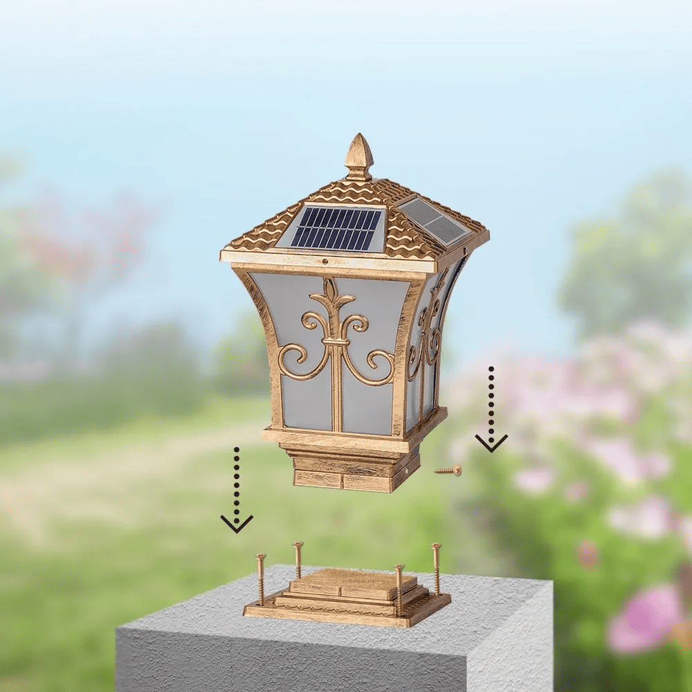 Table Sanleen LED Waterproof Antique Gate Light for Garden Decor (Multi Colour)