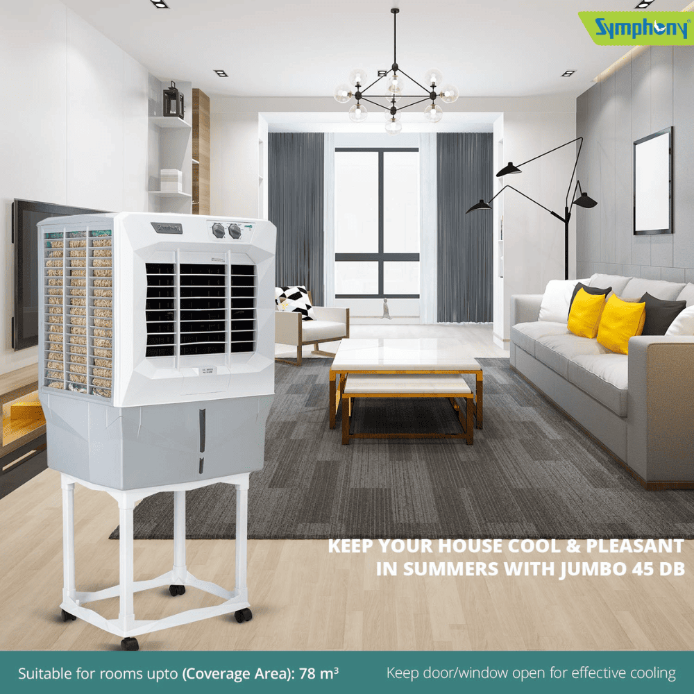 Symphony 45 Ltrs Desert Air Cooler with Trolley (JUMBO 45DB)