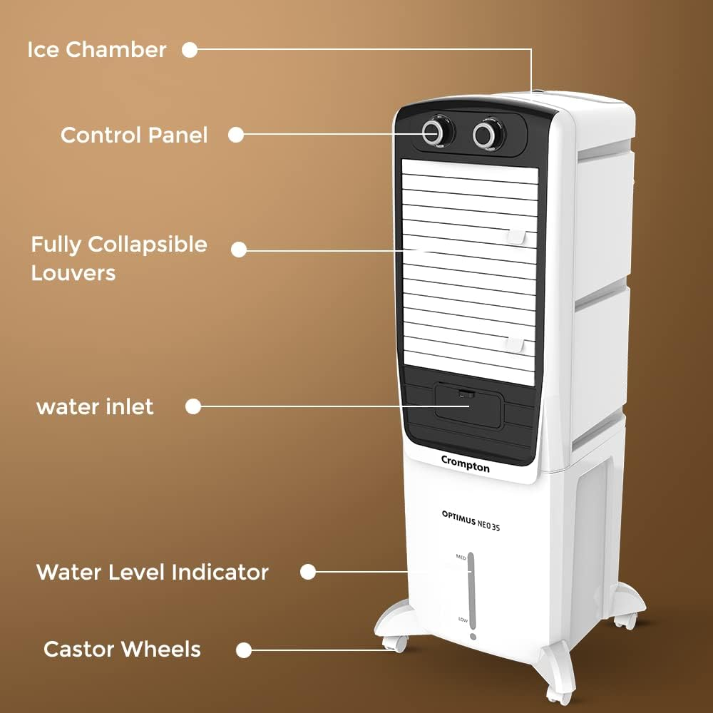 Crompton 35 Ltrs Tower Air Cooler (Optimus Neo)