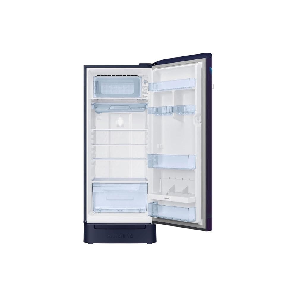 Samsung 215 Ltrs, 5 Star Digital Inverter, Direct Cool Single Door Refrigerator (RR23H2H35UZ/HLMidnight Blossom Blue)