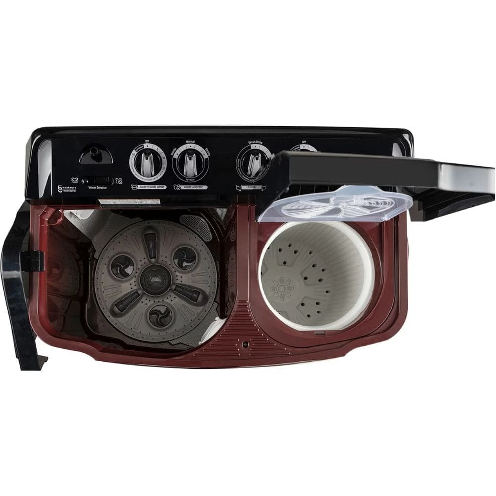 LG 8.5 Kg 5 Star Semi-Automatic Top Load Washing Machine (P8535SDAZ,Burgundy)