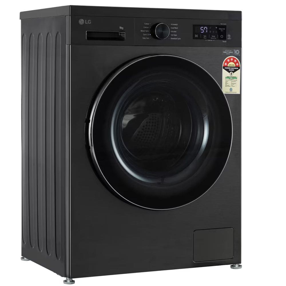 LG 9 Kg 5 Star Fully-Automatic Front Load Washing machine (FHB1209Z4B,Middle Black)