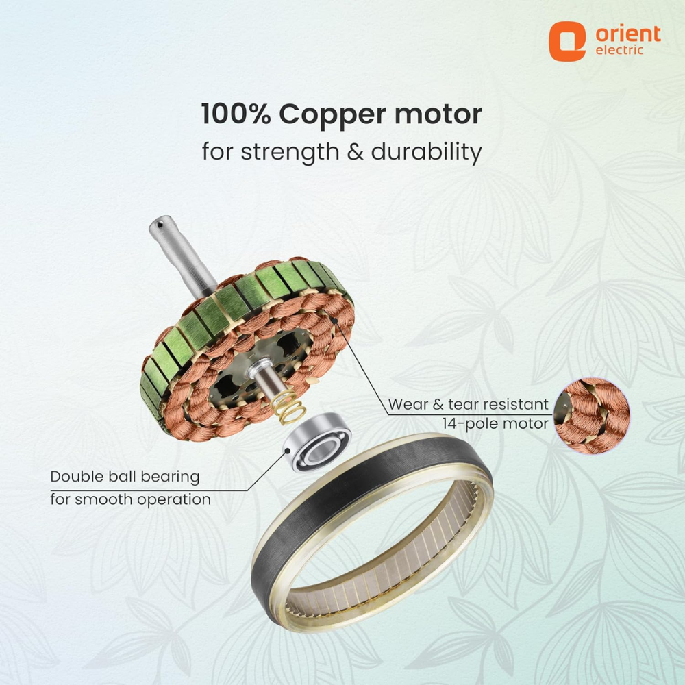Orient Electric Mozart, 1200mm 3 Blade Minimalist Designer Ceiling Fan