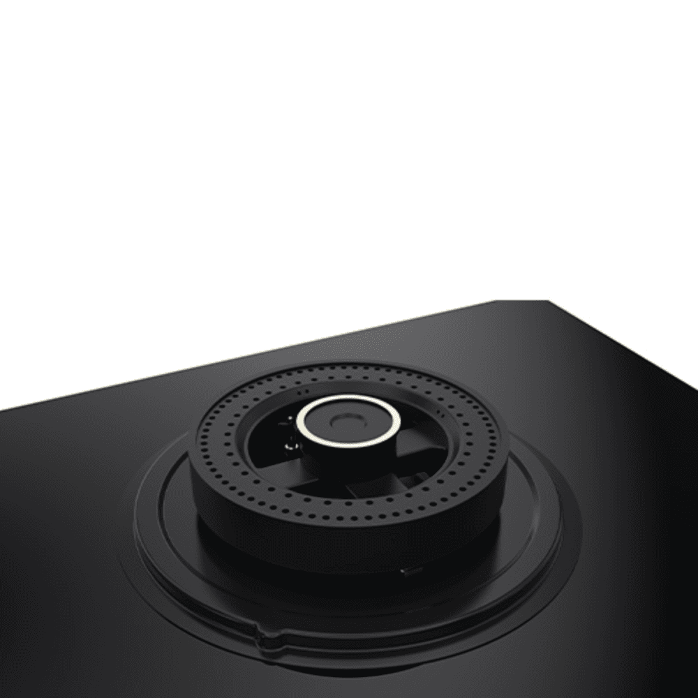 Hafele Hob, VESTA 490, 4 burner 90 cm Auto Ignition Glass Top Full Brass Burners 2 Medium + 2 Small Gas Stove (Black)