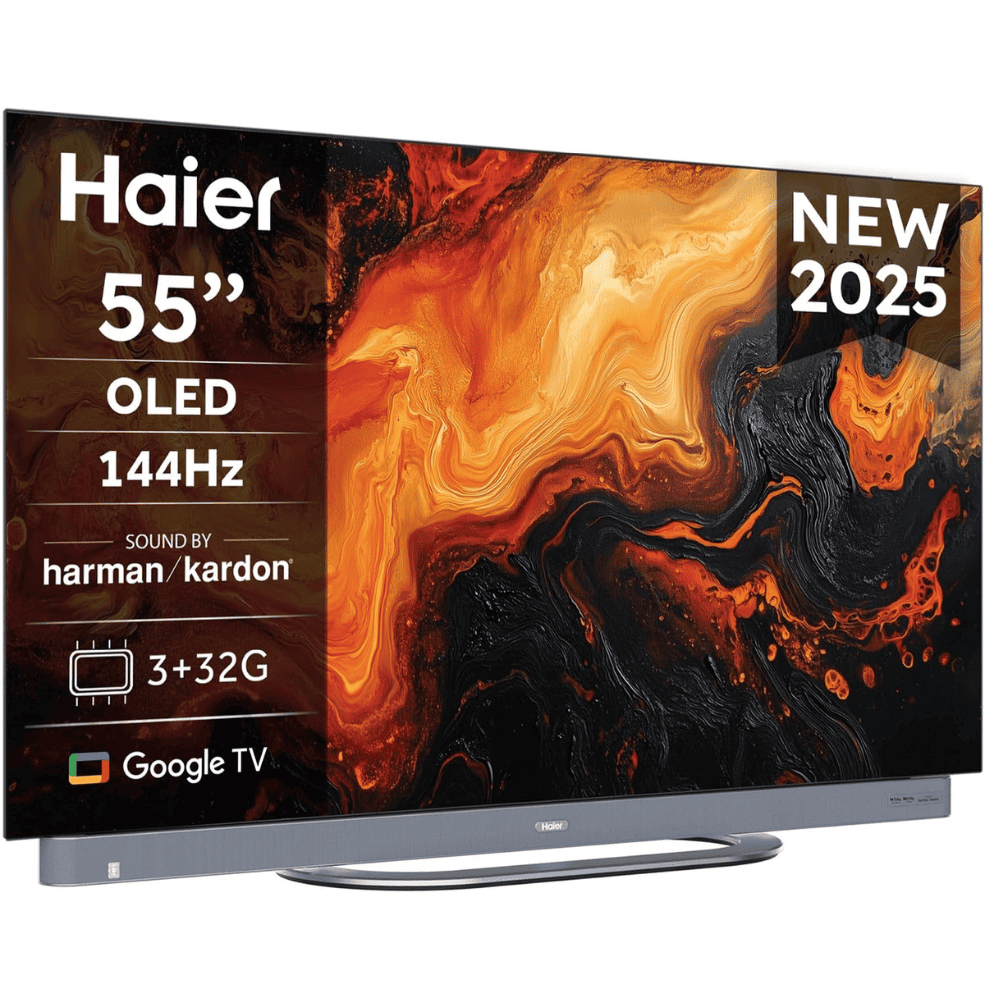 Haier H55C95EUX, 55 Inches 4K Ultra HDR OLED TV, Black