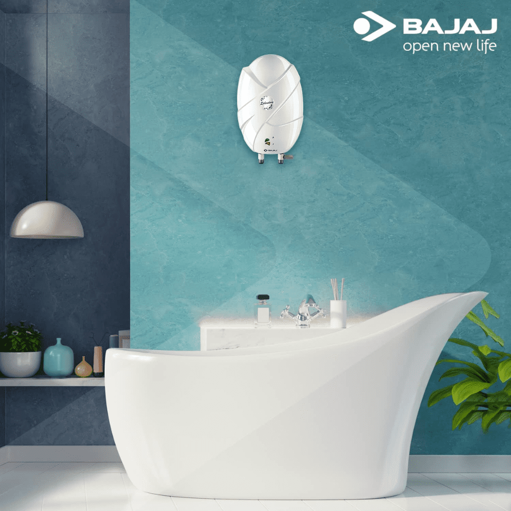 Bajaj 3 Ltrs Instant Water Heater Water Heater Geyser (Flora3L IWH 3KW, White)