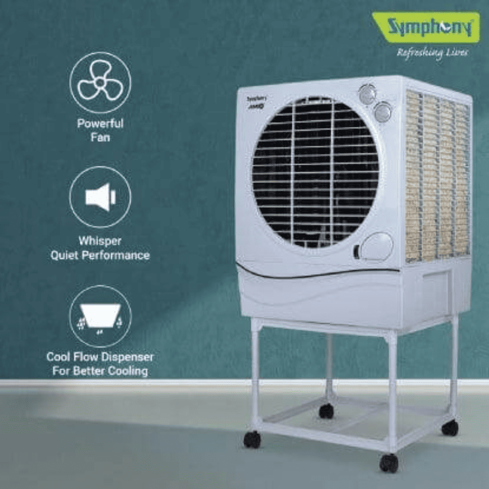 Symphony 51 Ltrs Desert Air Cooler with Trolley (JUMBO51L)