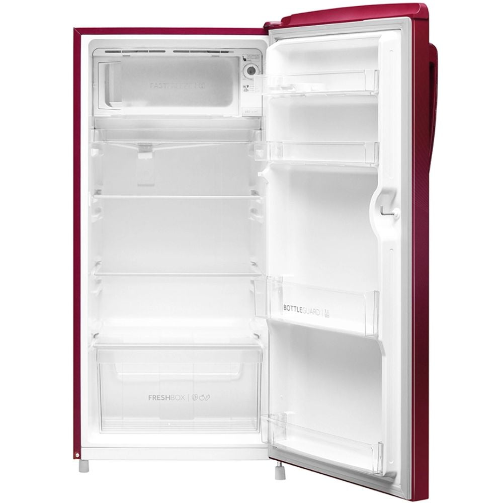 Haier 185 Ltrs 1 Star Inverter Direct Cool Single Door Refrigerator (HRD-2061SRN, Red Noisettes)