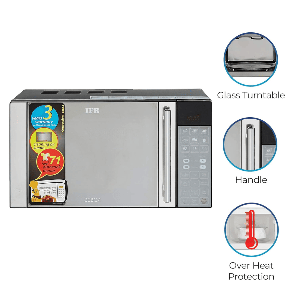 IFB 20 Ltrs Solo Microwave Oven (20BC4,Black)