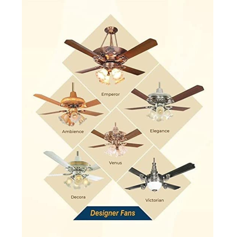 Breezalit 1200mm 4 Blade Modern Designer Ceiling Fan (Ambience)