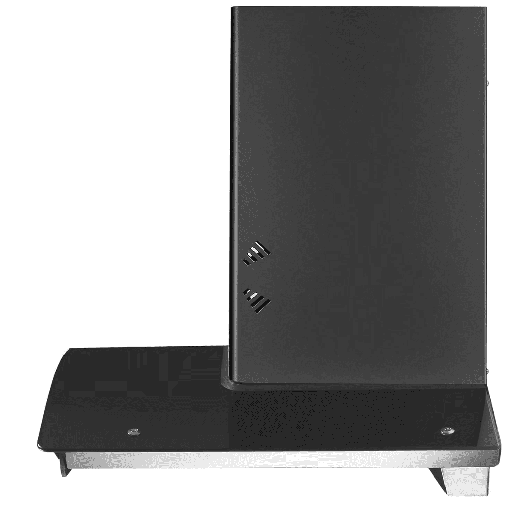 Faber ELLORA 3D IN HC SC BF, 60 cm 1400 m3/hr Autoclean Remote control Chimney Filterless Technology (Black)