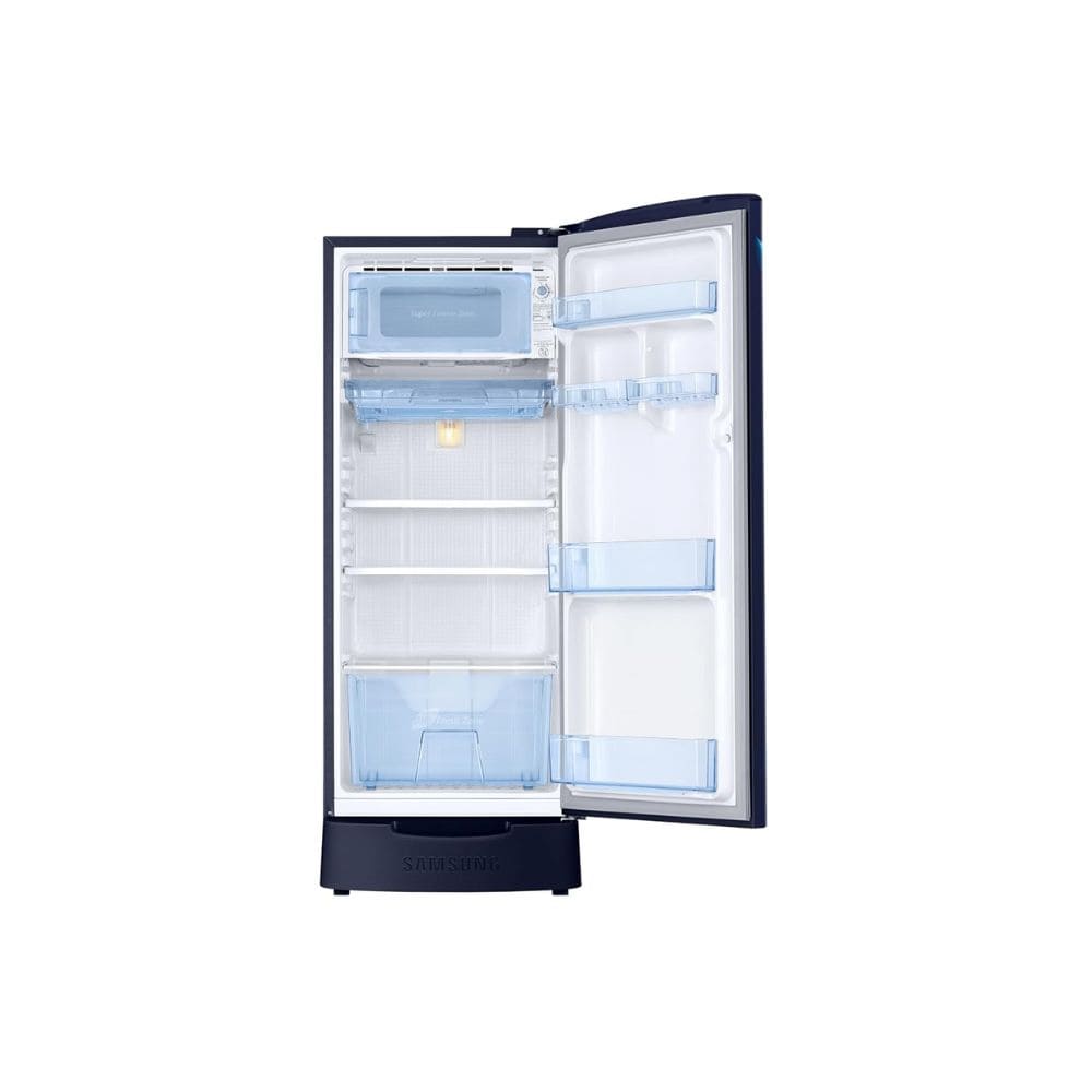 Samsung 183 Ltrs, 3 Star Digital Inverter, Direct Cool Single Door Refrigerator (RR20H2823UZN Midnight Blossom Blue)