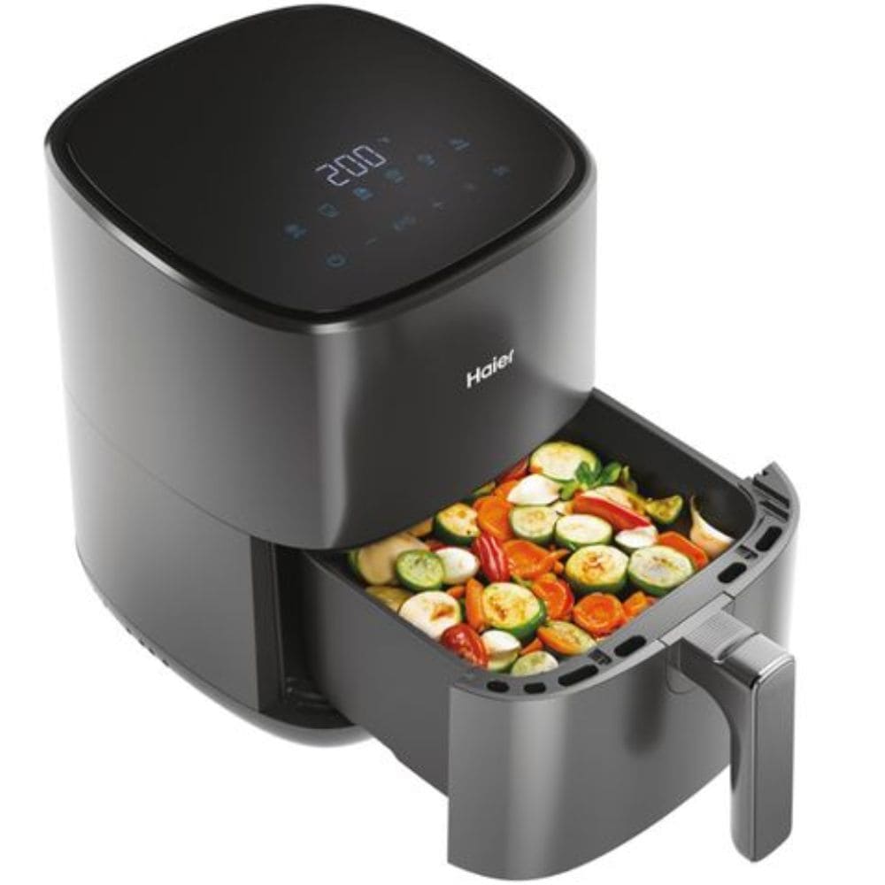 Haier 1500 Watts, 5 Ltrs Electric Air Fryer with 3D Hot Air Circulation(HAF-D502B, Black)