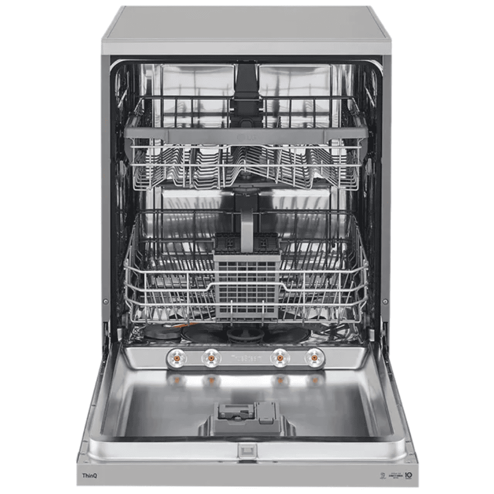 LG 14 Place Settings Free Standing Dishwasher with Inverter Direct Drive ( DFB532FP, Silver)