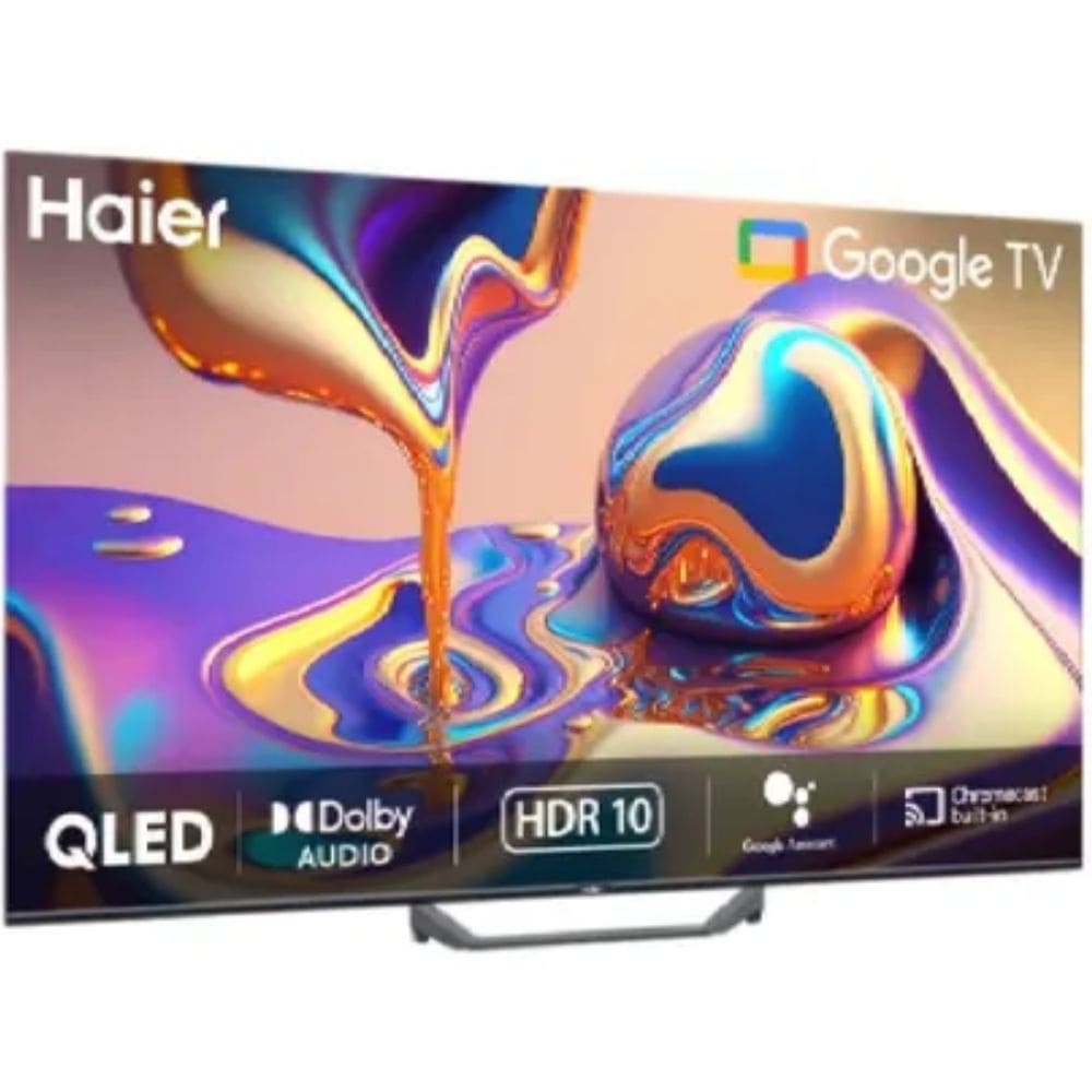 Haier H43S80FUX, 43 Inches 4K Ultra HD QLED TV, Black