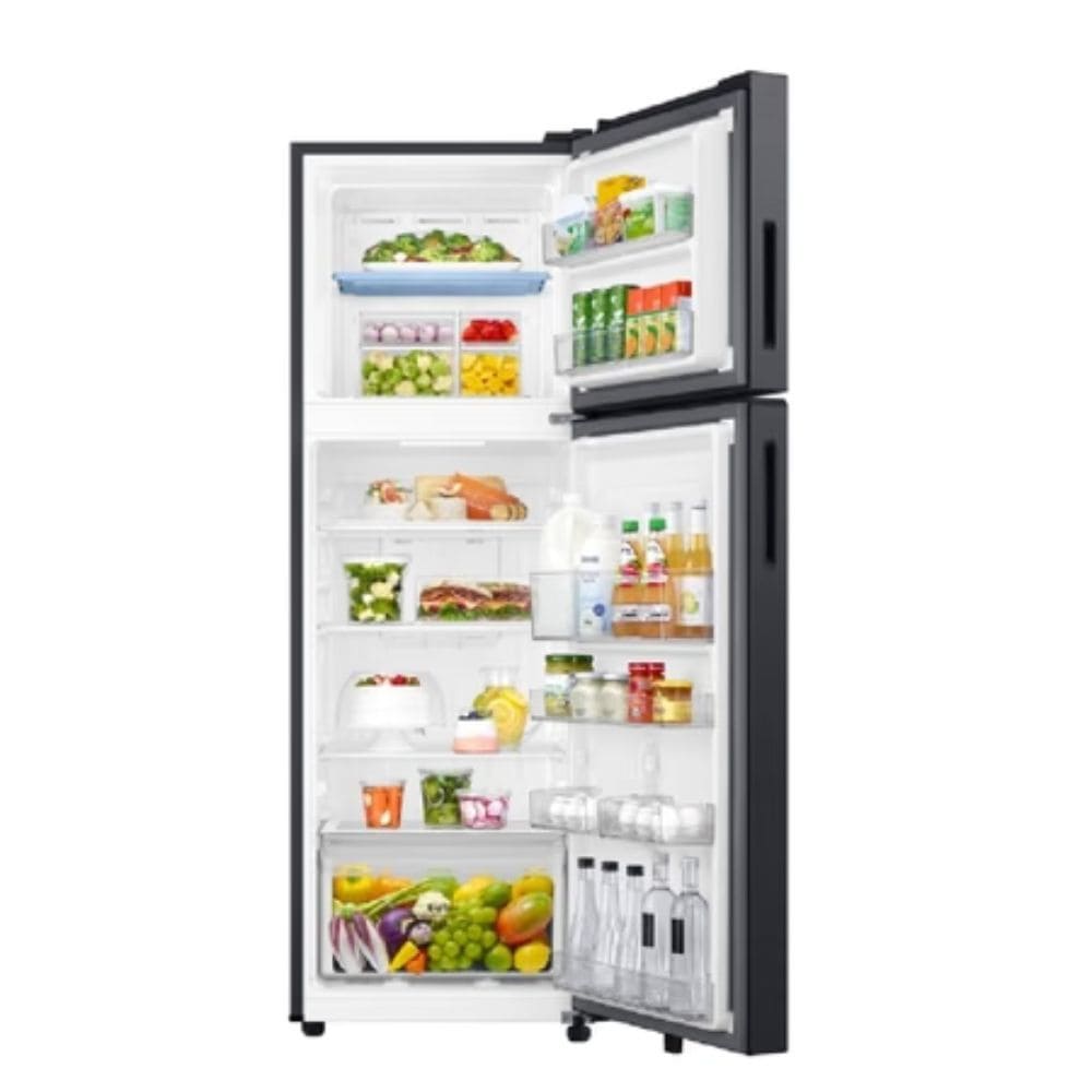 Samsung 256 Ltrs, 2 Star Digital Inverter Frost Free Double Door Refrigerator (RT40H30U2KHL, Black Caviar)