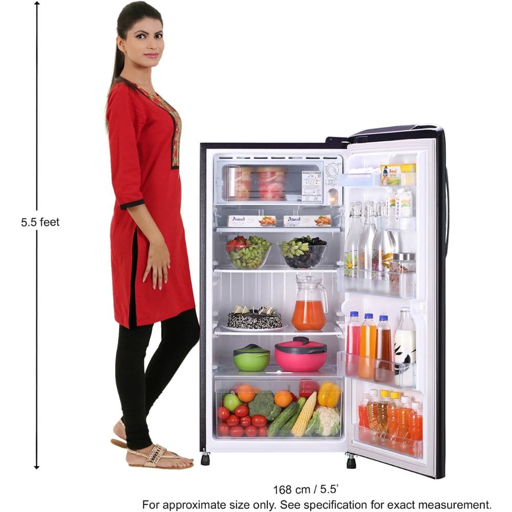 LG 210 Ltrs, 3 Star Direct Cool Single Door Refrigerator (GLD2236YAWS)