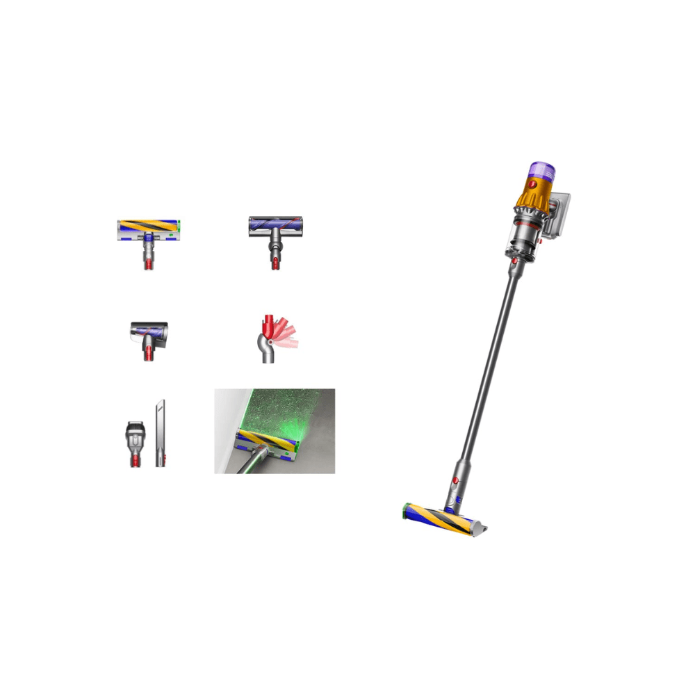 Dyson V12S 448793-01, Detect Slim Submarine Wet And Dry Vacuum Cleaner (Yellow & Nickel)
