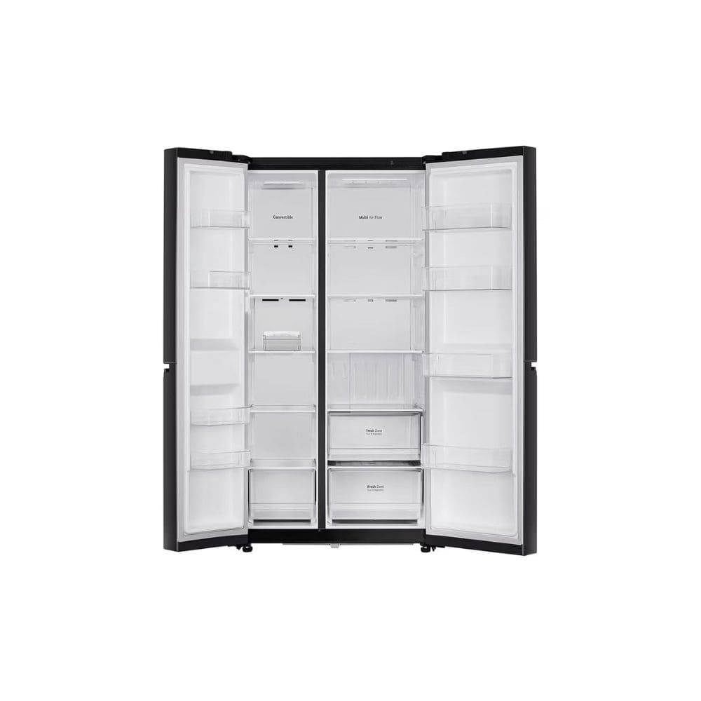 LG 650 Ltrs, 3 Star Frost Free Side By Side Refrigerator (GL-B257JWB3.DWBZEBN,Western Black)