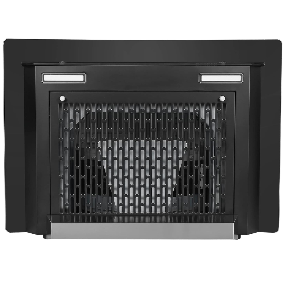 Faber ZEST HC SC FL BK, 60 cm 1200 m3/hr Auto-Clean curved glass Kitchen Chimney (Black)