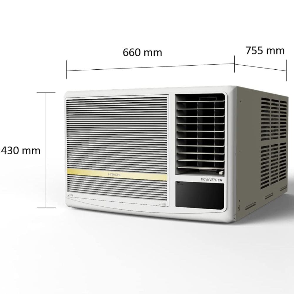 Hitachi 1.5 Ton 5 Star Inverter Window AC (RAW518HHEO)