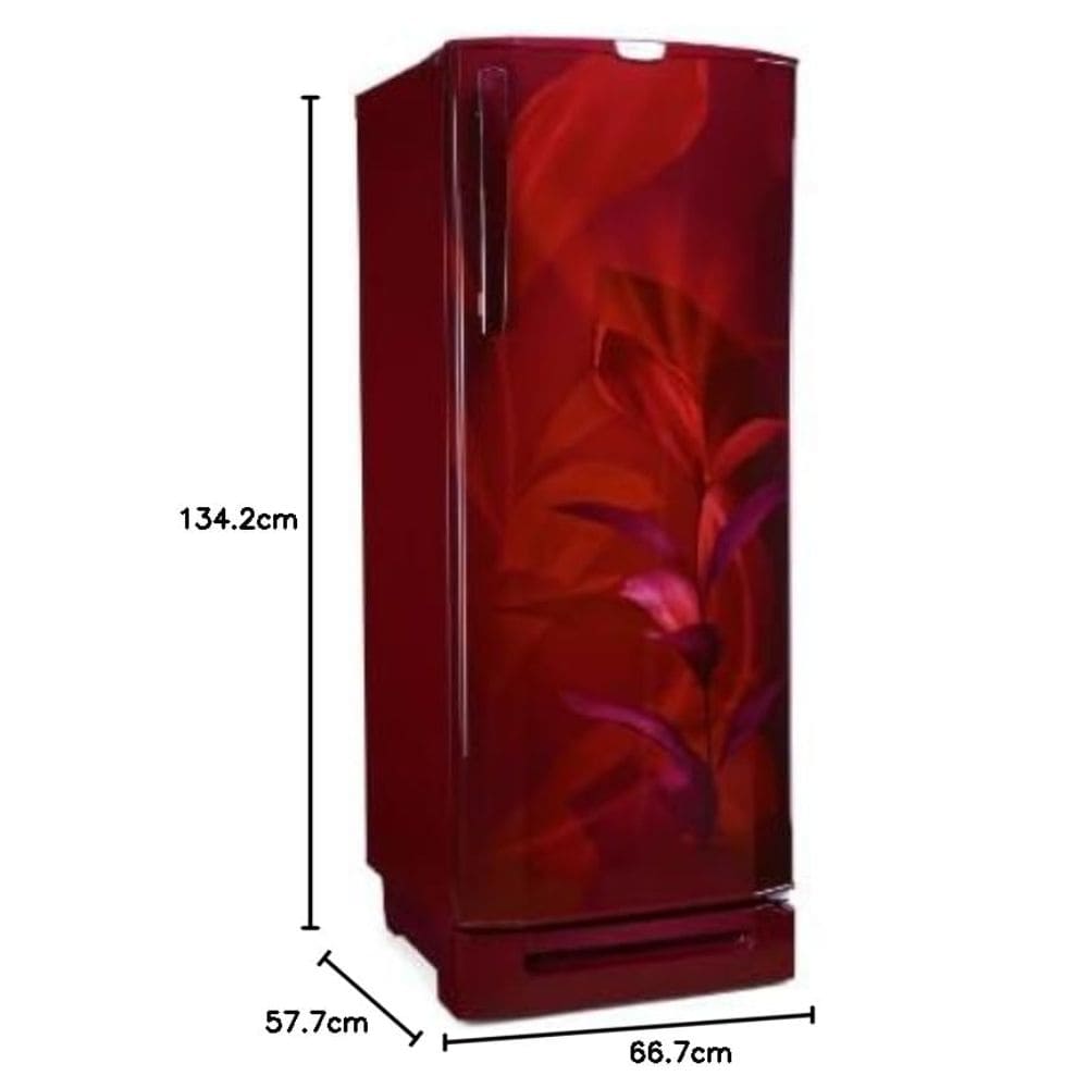Godrej 210 Ltrs 3 Star Inverter Single Door Refrigerator (RD EDGEPRO 225D TAF, Marine Wine)