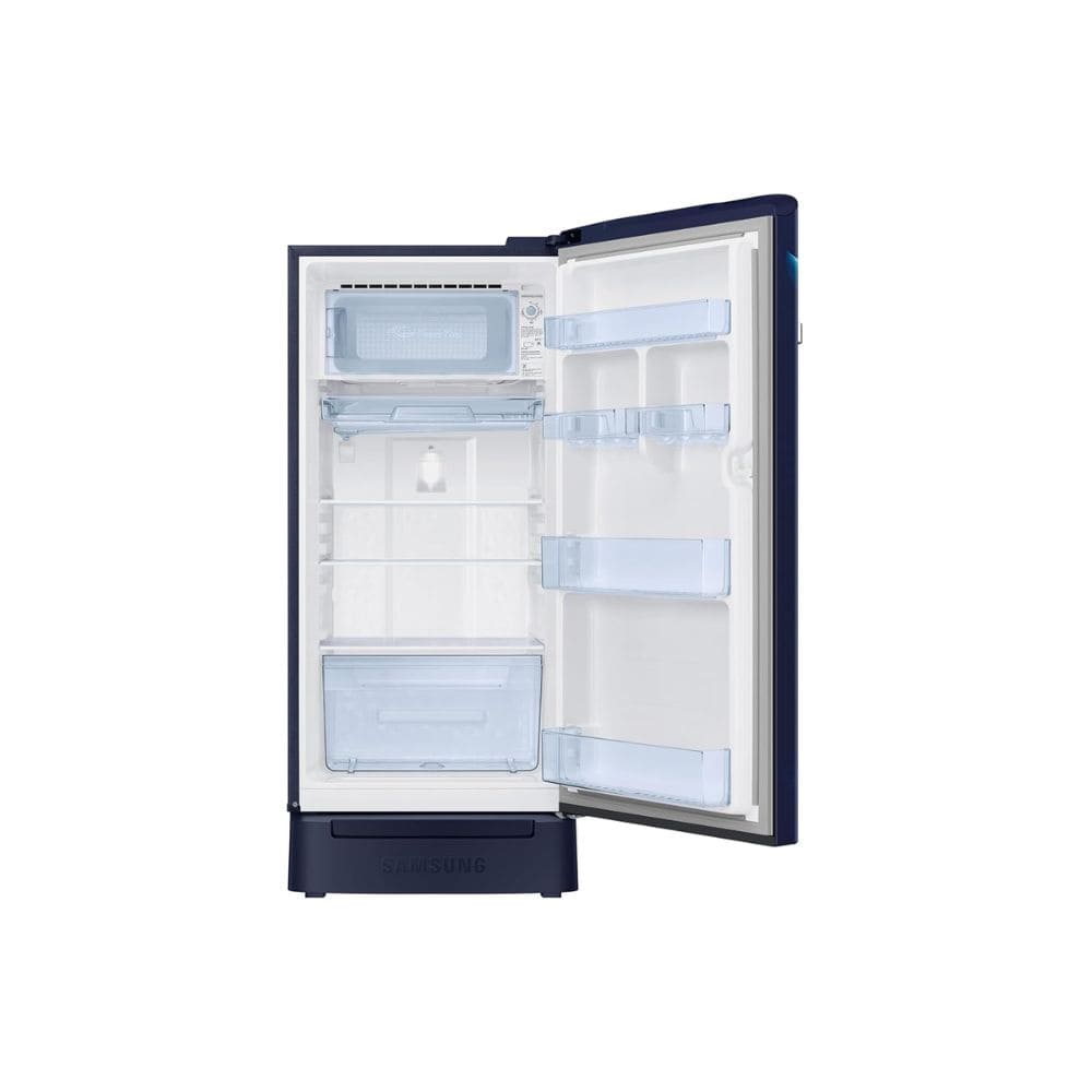 Samsung 189 Ltrs, 4 Star Digital Inverter, Direct Cool Single Door Refrigerator (RR21H2H24UZ, Midnight Blossom Blue)