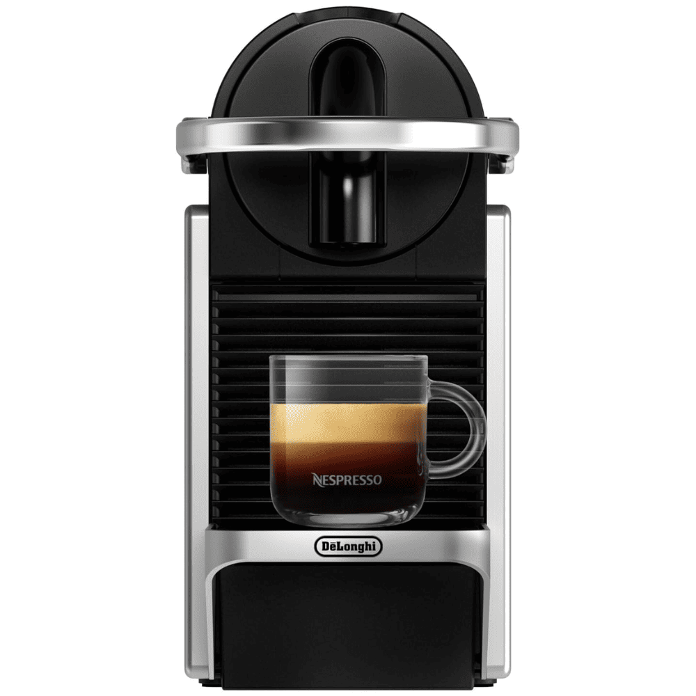 Delonghi Nespresso Pixie Capsules Coffee Machine, Sliver Black