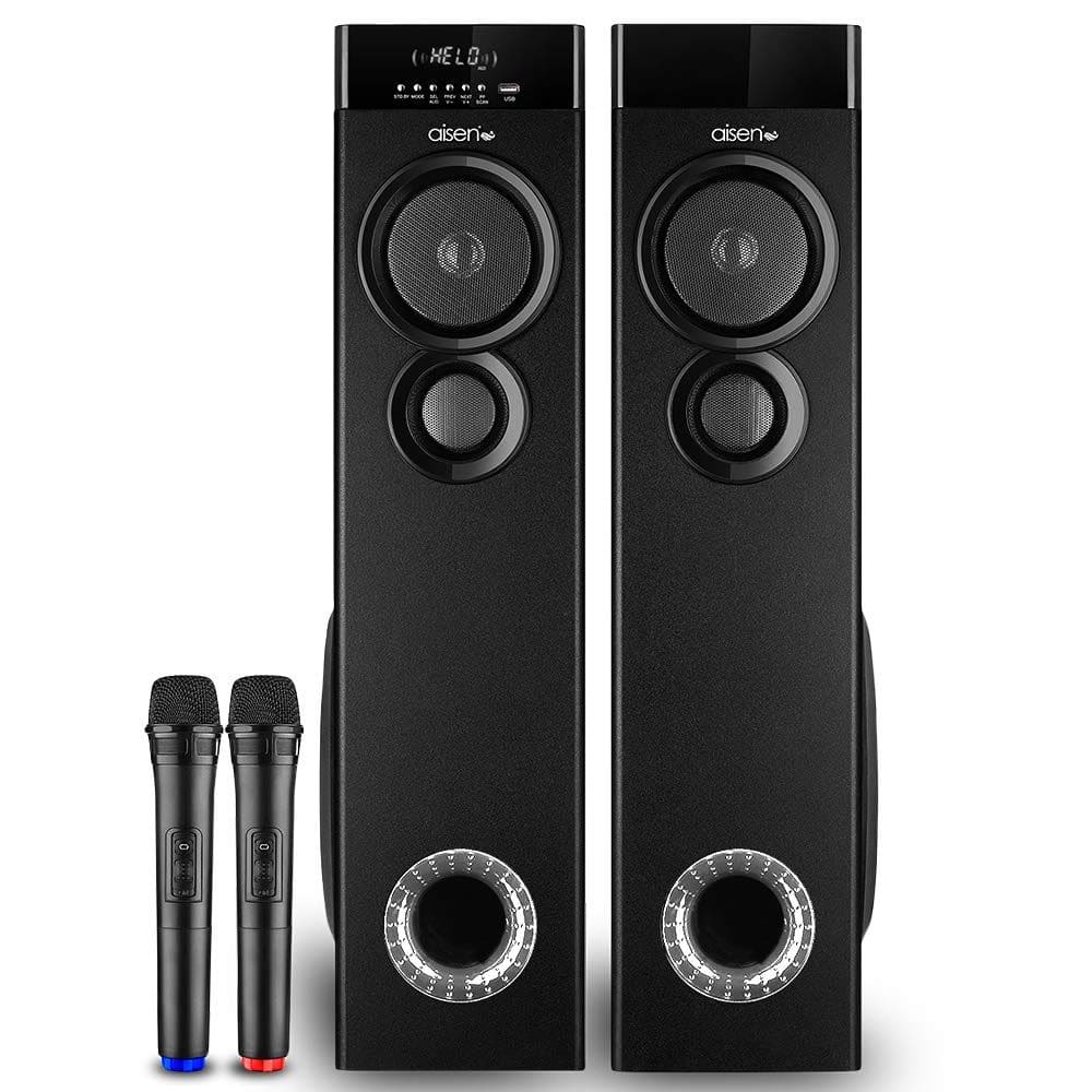 Aisen 110 Watts Bluetooth Tower Speaker/Soundbar (A11UFB500, Black)