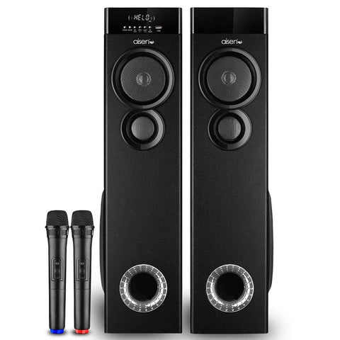 Aisen 110 Watts Bluetooth Tower Speaker/Soundbar (A11UFB500, Black)