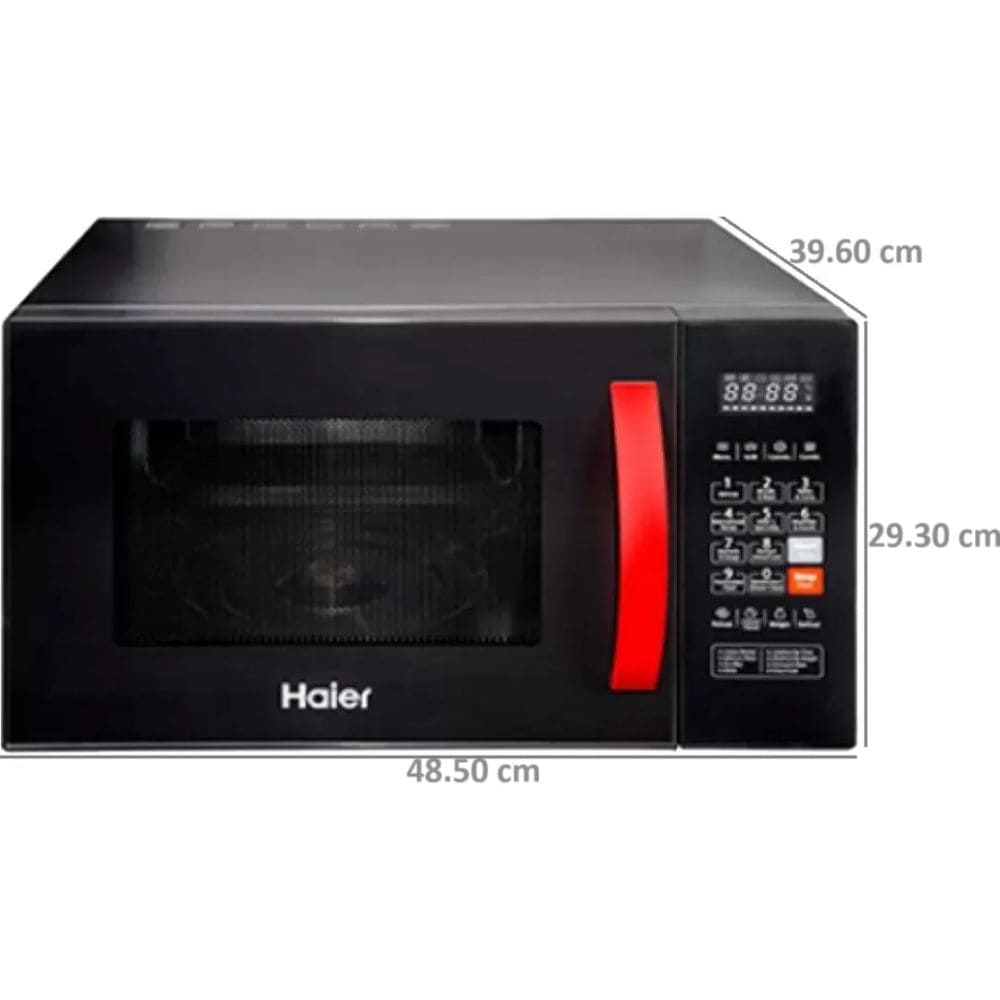 Haier 23 Ltrs Stainless Steel Convection Microwave Oven (HIL2302CRSH,Black)