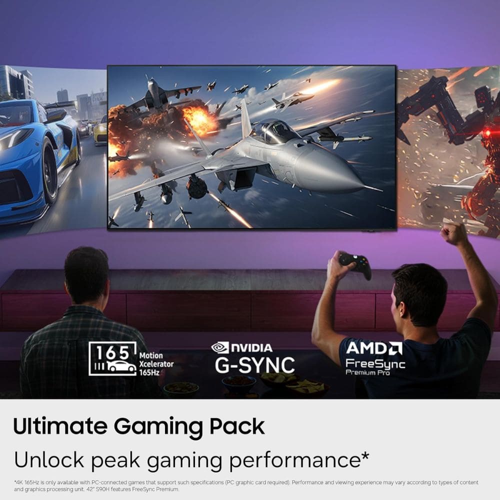 Samsung QA77S90HAULXL, 77 Inches 4K Ultra HD OLED TV, Graphite Black