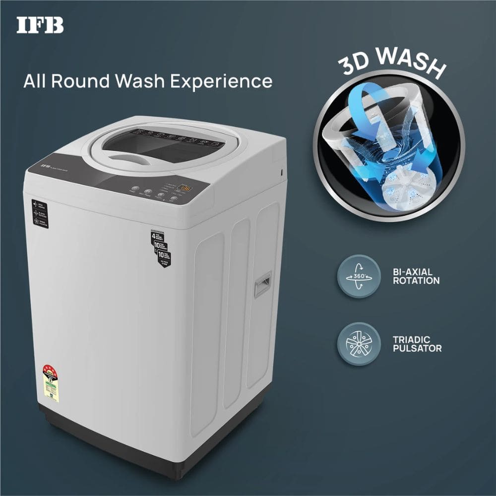 IFB 7 Kg 5 star Fully-Automatic Top Load Washing Machine Appliance (TL-RES 7.0KG AQUA)