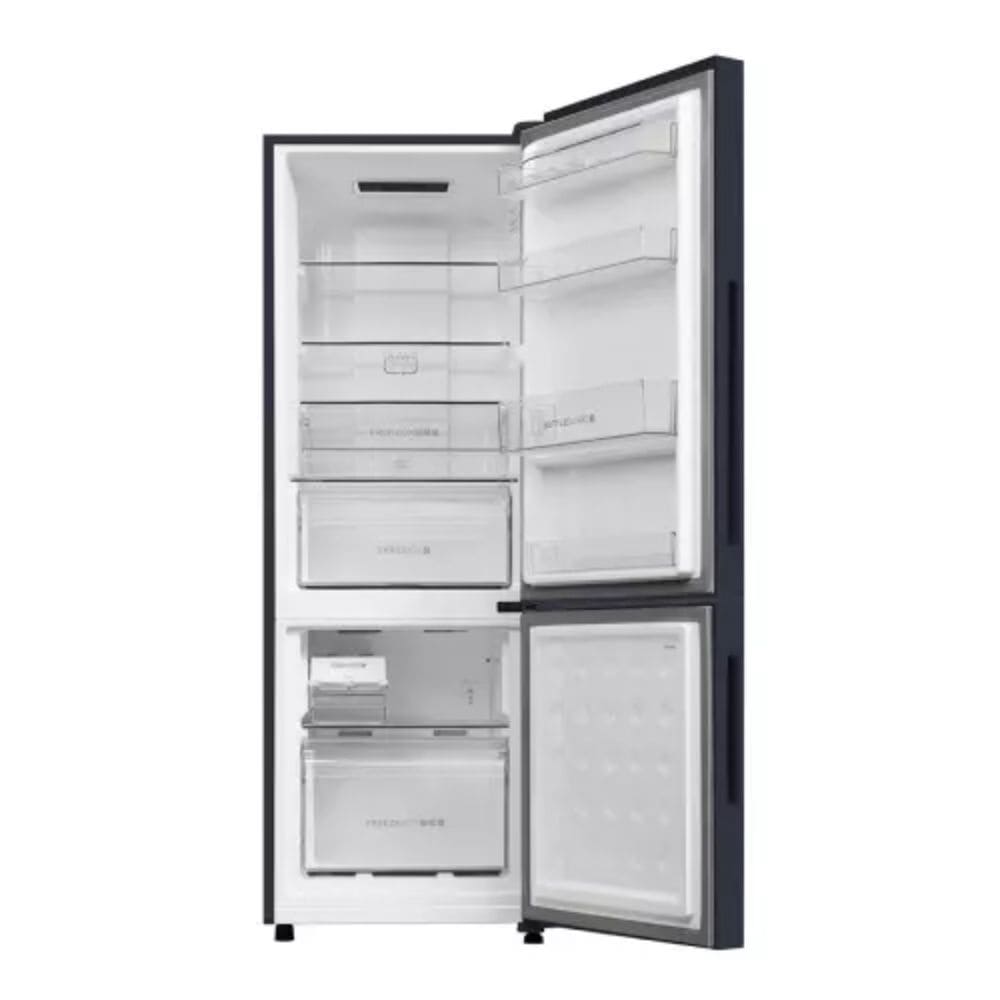 Haier 265 Ltrs, 2 Star Frost Free Double Door Bottom Mount Refrigerator (HRB 3152IBGKA P,Graphite Black)