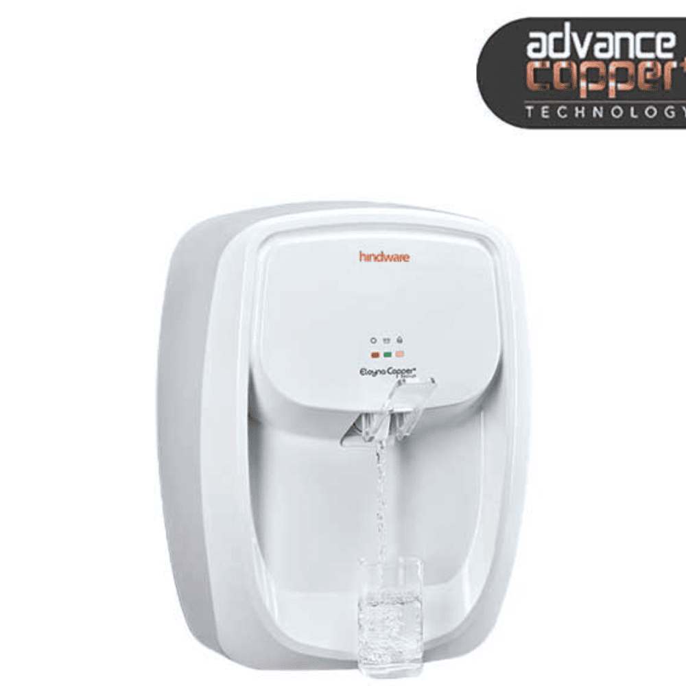 Hindware ELOYNA, 7 Ltrs RO+UF+PH +UV+TDS Wall Mountable Water Purifier, White & Black