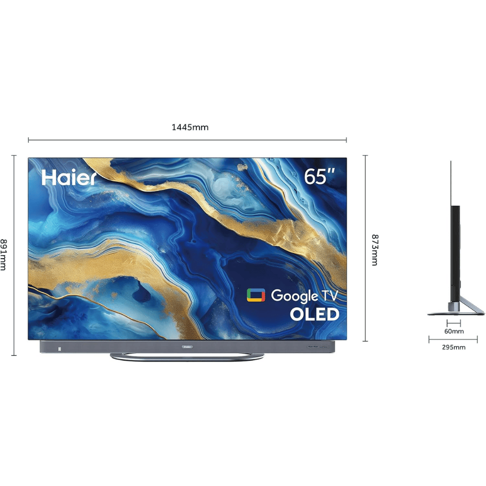 Haier H65C95EUX, 65 Inches 4K Ultra HD OLED TV, Crystal Black