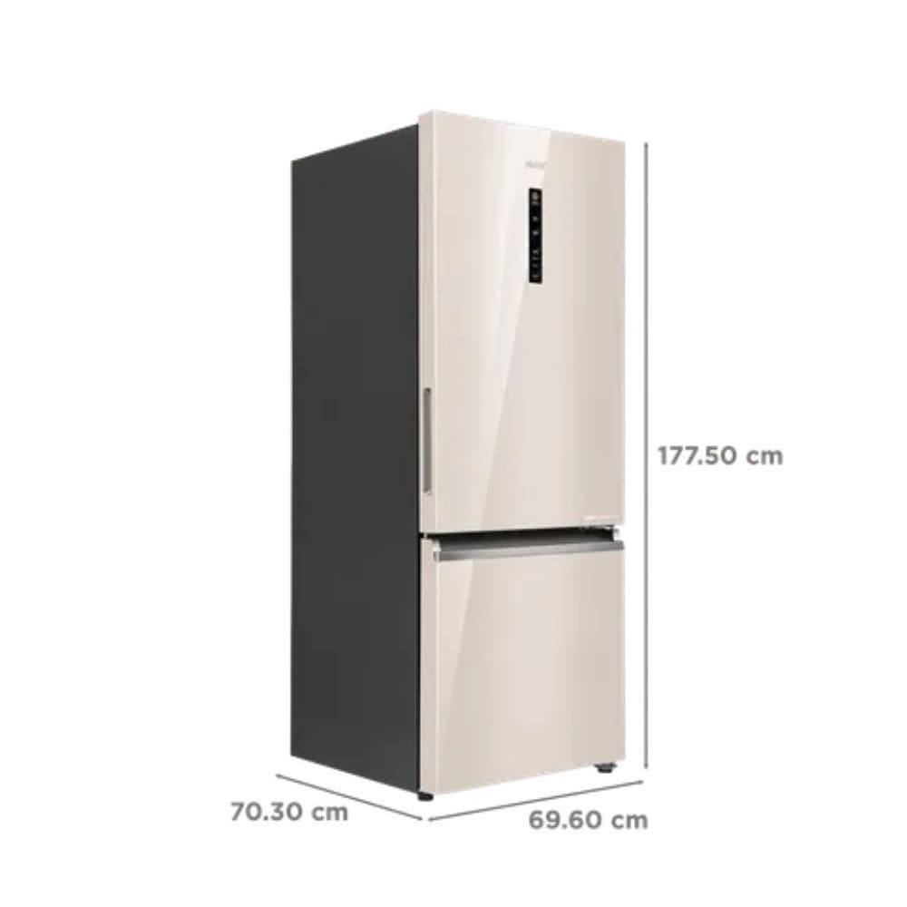 Haier 445 Ltrs, 1 Star Frost Free Double Door Bottom Mount Refrigerator (HRB 4951PBGA P)