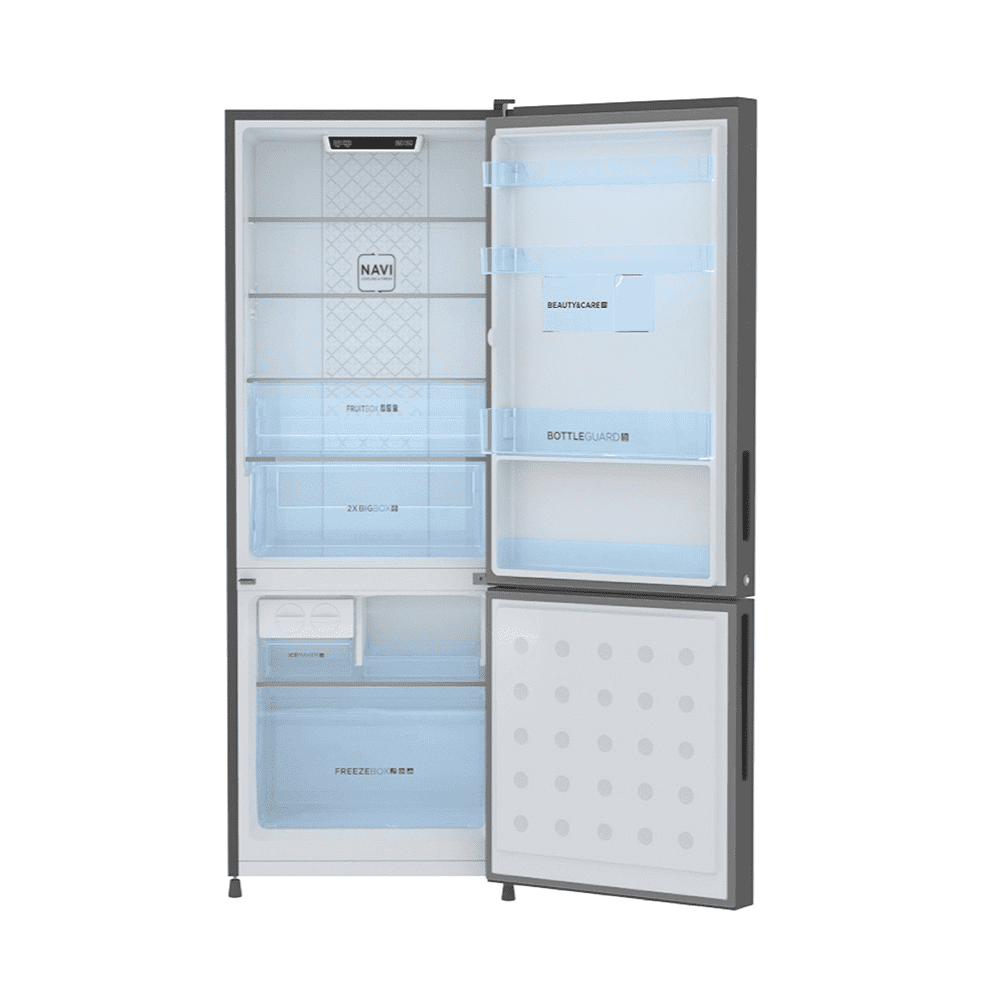 Haier 237 Ltrs 2 Star, Inverter Frost Free Double Door Refrigerator (HRB-2872PKG-P, Silver Grey)