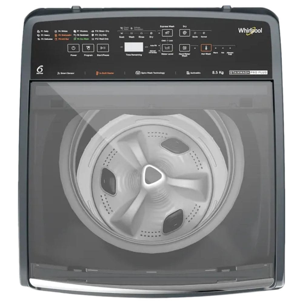 Whirlpool 8.5 Kg 5 Star Fully-Automatic Top Load Washing Machine (SW PRO PLUS H 8.5 Grey)