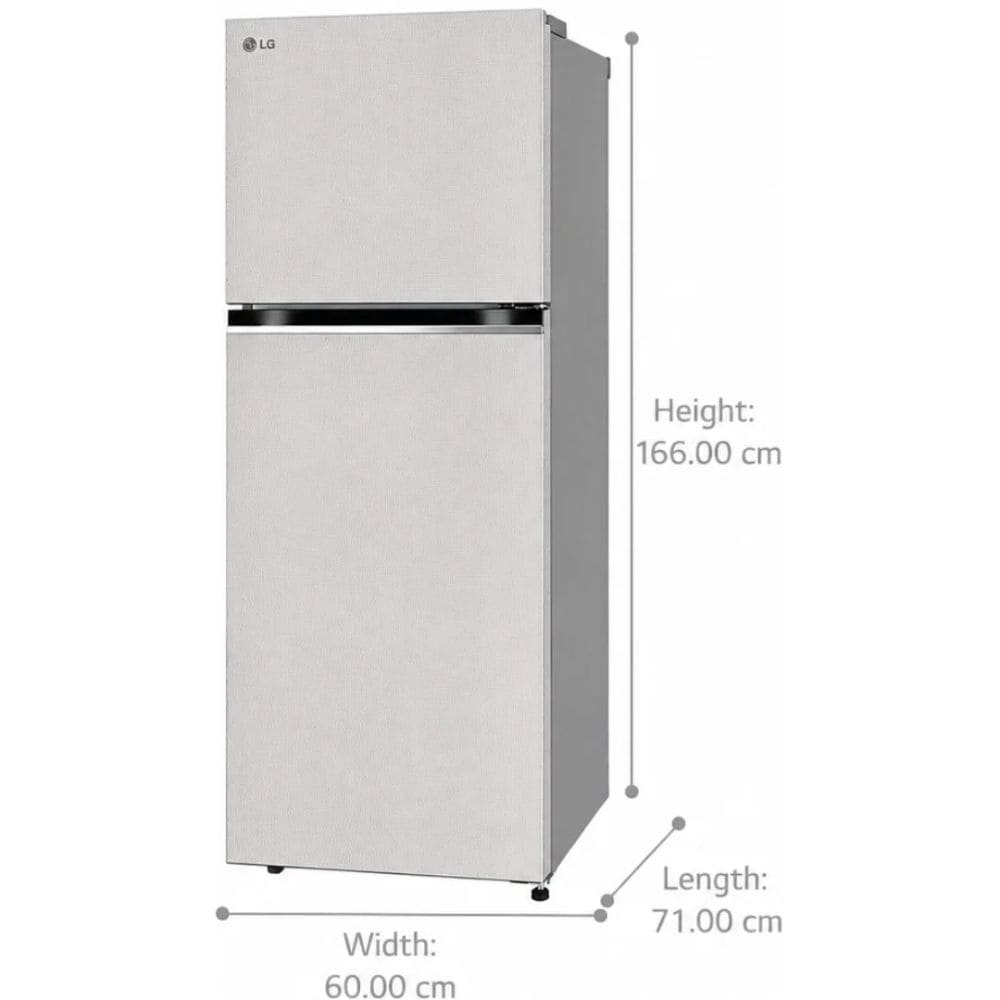 LG 322 Ltrs, 2 Star Frost Free Convertible Double Door Refrigerator (GLT3226SNUS, Shiny Steel)