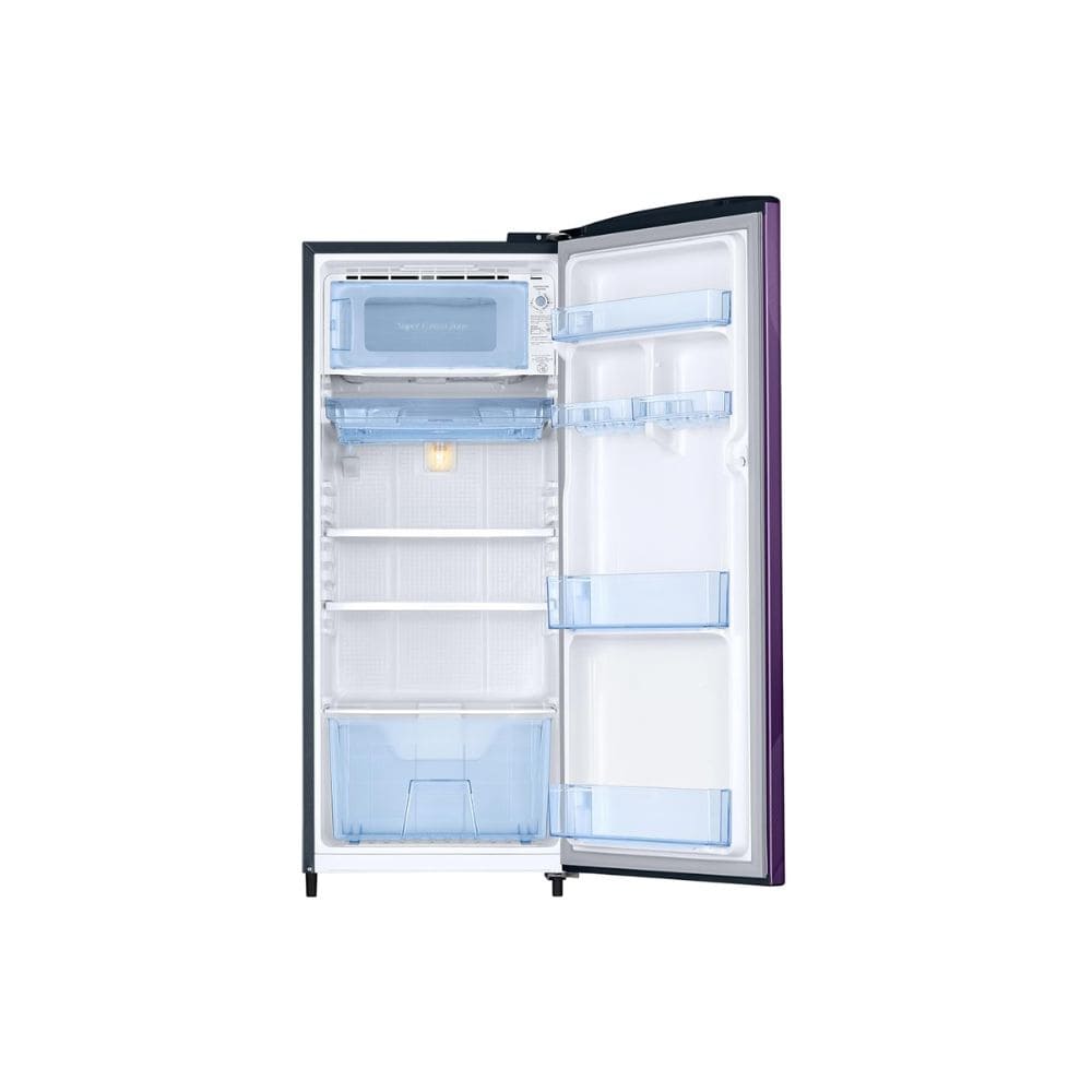 Samsung 183 Ltrs, 3 Star Digital Inverter, Direct Cool Single Door Refrigerator (RR20H1823WB, Wild Lily Blue)