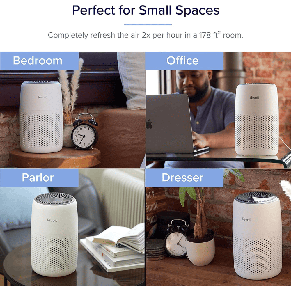 Levoit Core Mini H13 True Hepa Filter Air Purifier (‎LAP-C161-WUK,White)