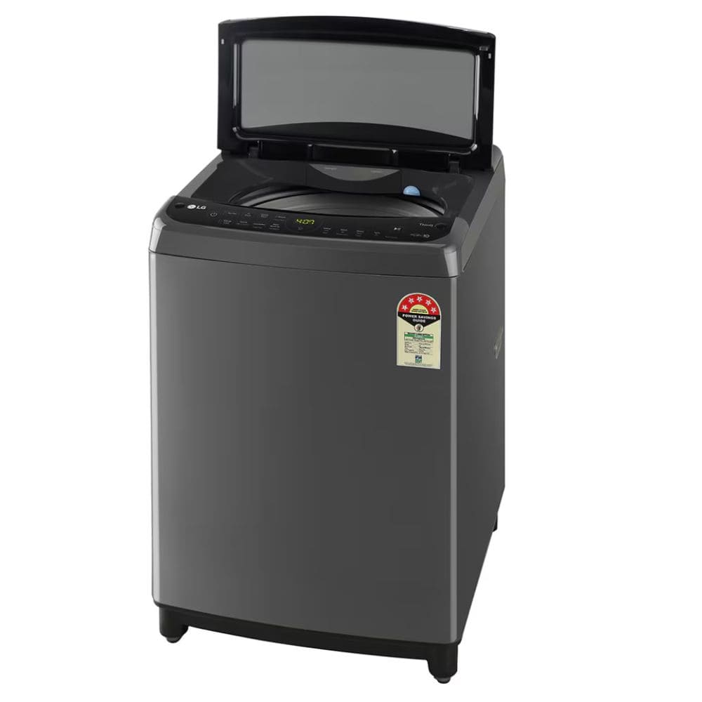 LG 10 Kg 5 Star Fully-Automatic Top Load Washing machine (THD10SWM, Black)