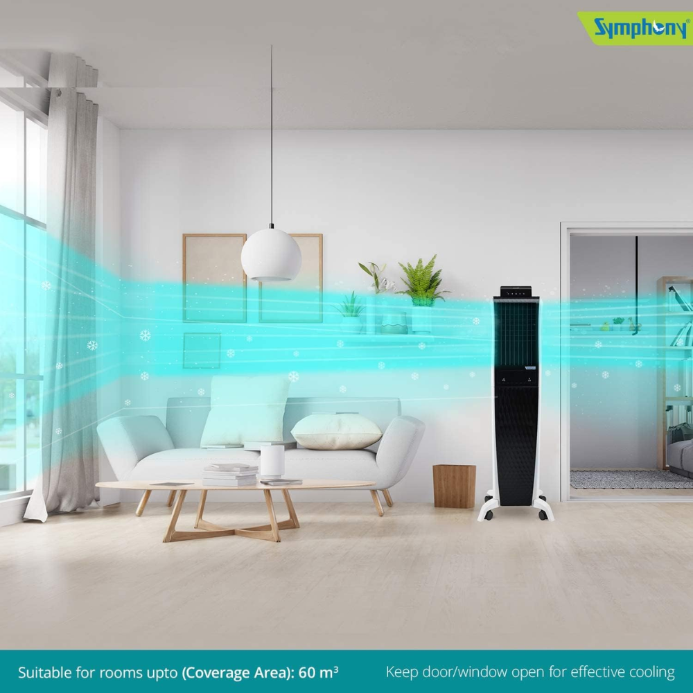 Symphony 40 Ltrs Portable Tower Air Cooler (Diet 3D 40i)