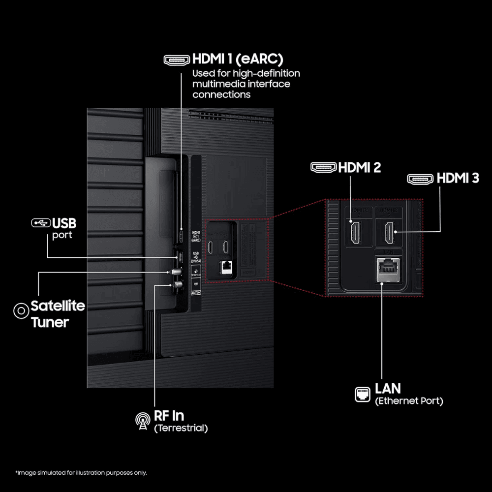 Samsung 50U8100F, 50 Inches 4K Ultra HD Smart LED TV, Crystal Black